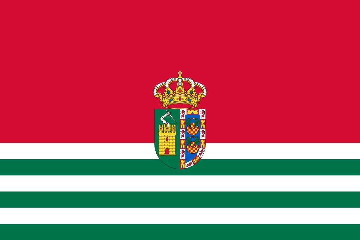 Bandera de mesa de Puebla de Guzmán