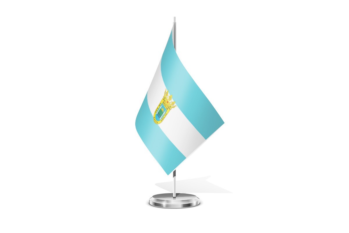 Bandera de mesa de Sanlúcar la Mayor