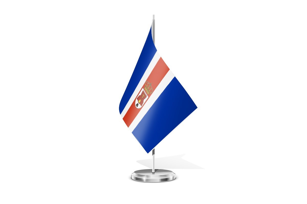 Bandera de mesa de Santa Bárbara de Casa