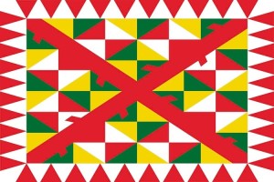 Bandera de mesa de Baztan Bandera de mesa de Baztan