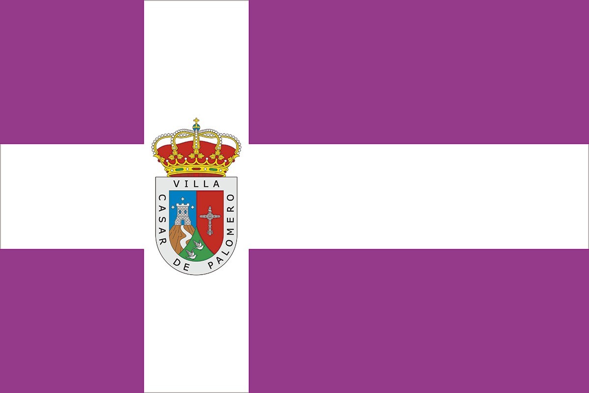 Bandera de mesa de Casar de Palomero Bandera de mesa de Casar de Palomero