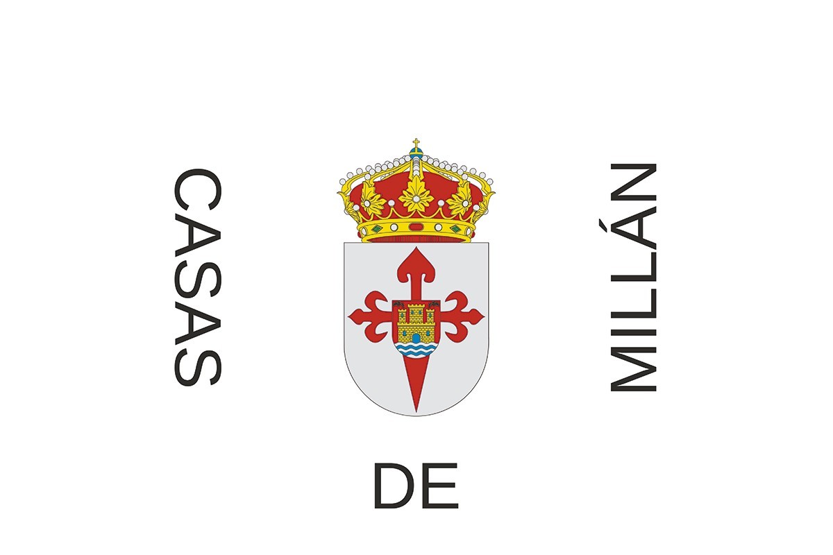 Bandera de mesa de Casas de Millán Bandera de mesa de Casas de Millán