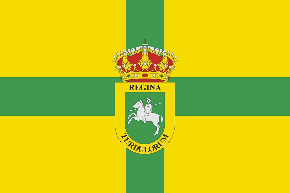 Bandera de mesa de Casas de Reina Bandera de mesa de Casas de Reina