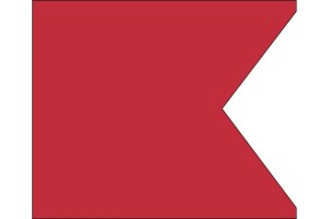 Bandera maritima alfabética B-BRAVO de alta calidad 123