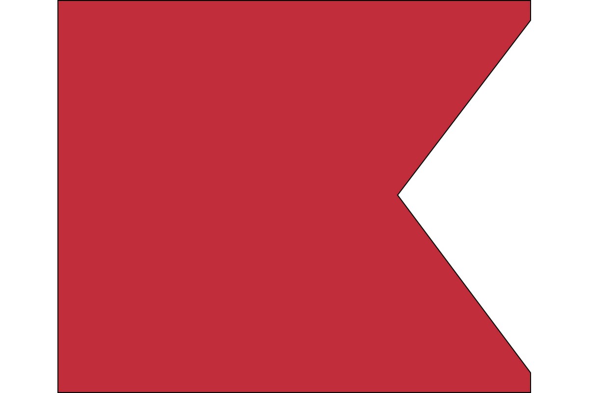 Bandera maritima alfabética B-BRAVO de alta calidad Bandera maritima alfabética B-BRAVO de alta calidad