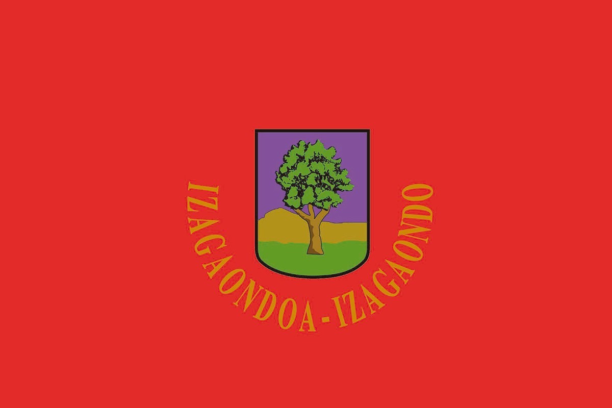 Bandera de mesa de Izagaondoa Bandera de mesa de Izagaondoa