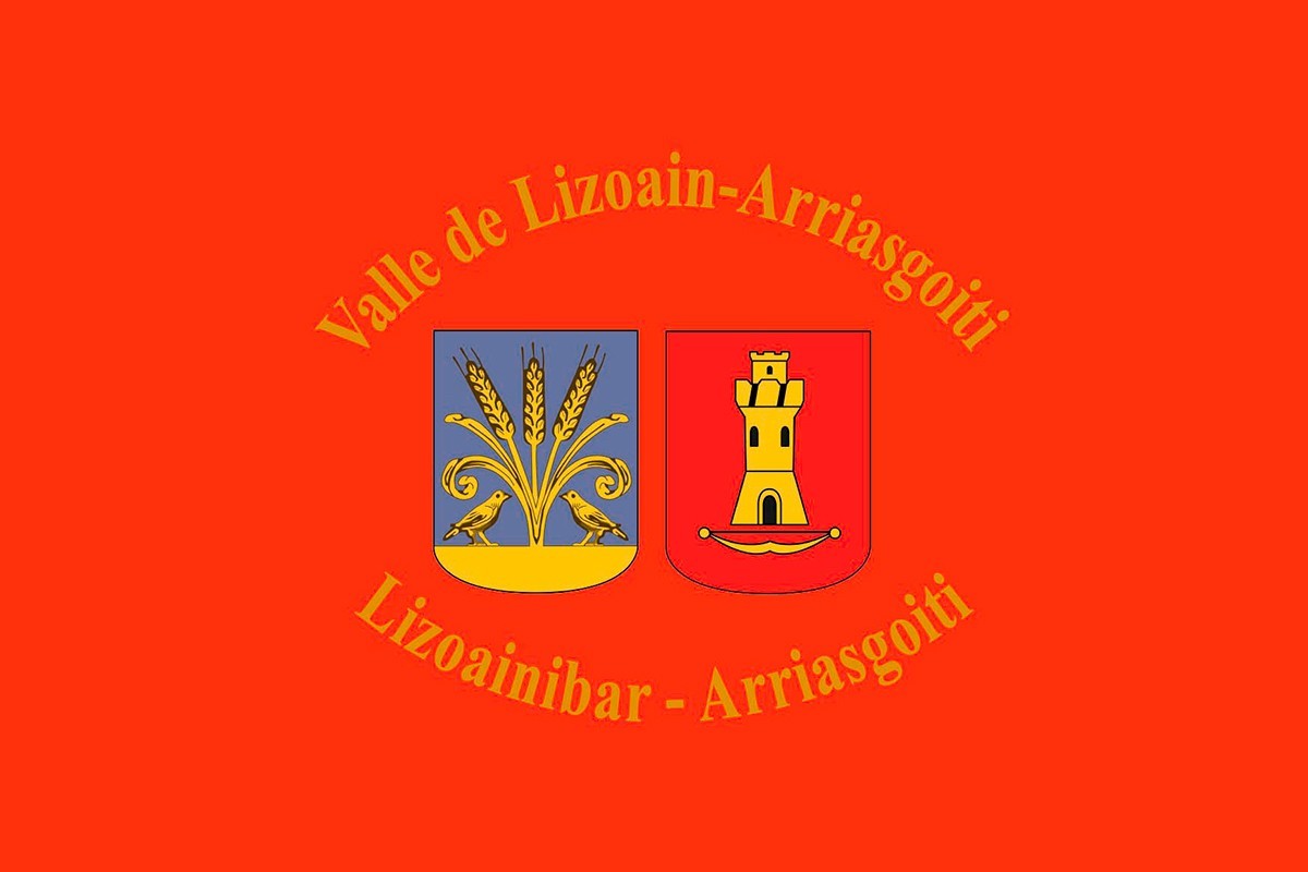 Bandera de mesa de Lizoáin Bandera de mesa de Lizoáin