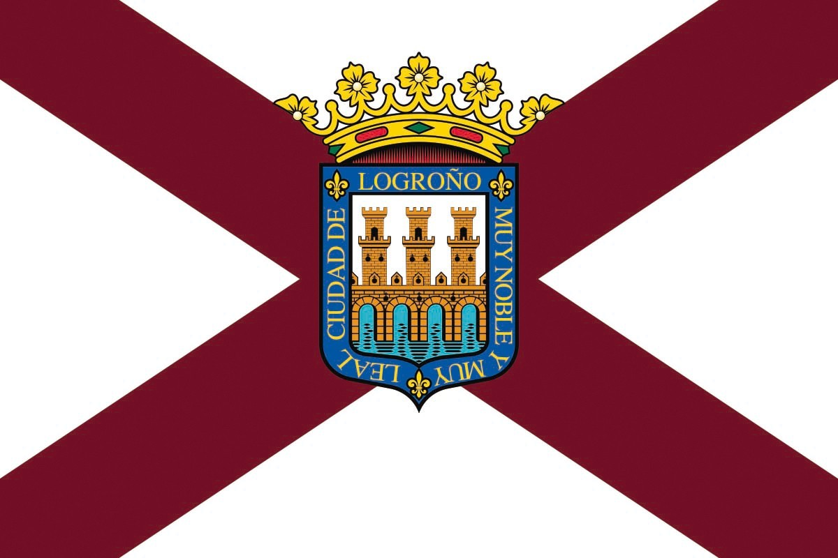 Bandera de mesa de Logroño Bandera de mesa de Logroño