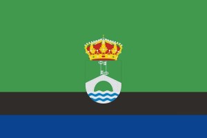 Bandera de mesa de Madrigal de la Vera Bandera de mesa de Madrigal de la Vera