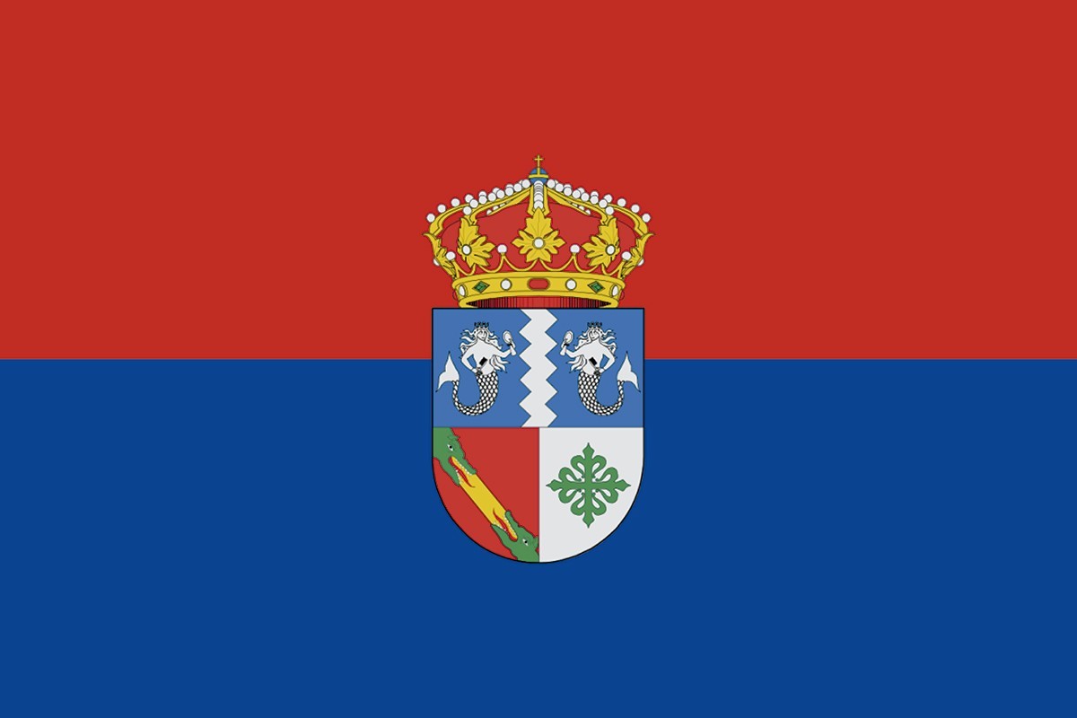 Bandera de mesa de Malpartida de la Serena