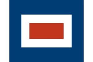 Bandera maritima alfabetica W-WHISKEY de alta calidad 123