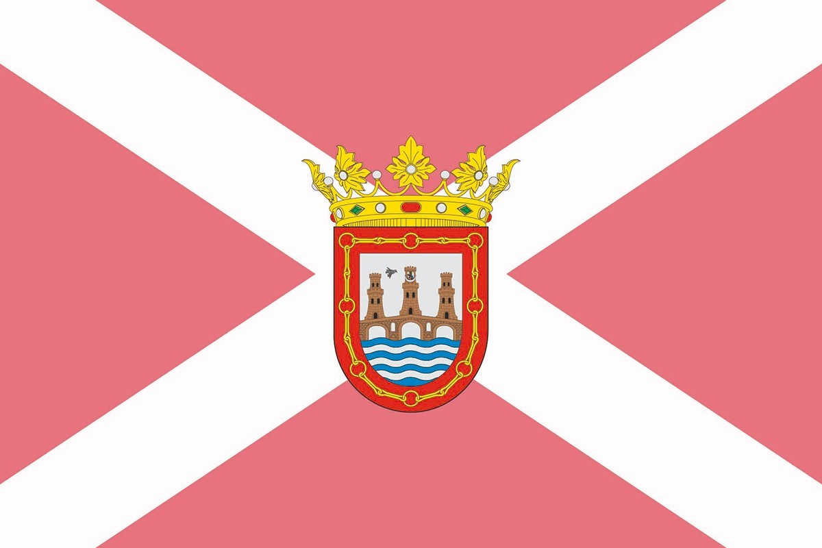 Bandera de mesa de Puente la Reina