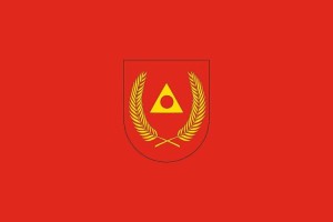 Bandera de mesa de Romanzado