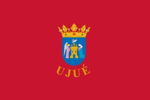 Bandera de mesa de Ujué