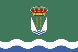 Bandera de mesa de Valdecañas de Tajo