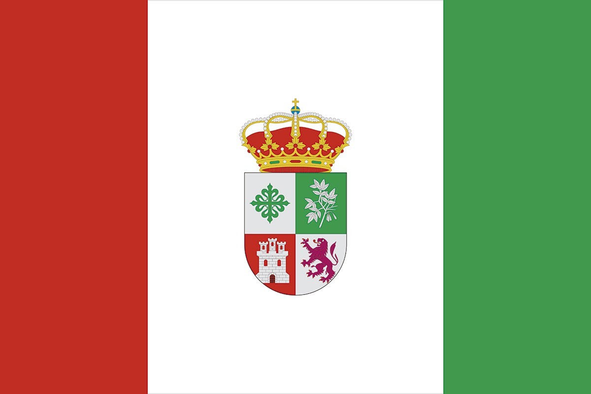 Bandera de mesa de Valverde del Fresno Bandera de mesa de Valverde del Fresno