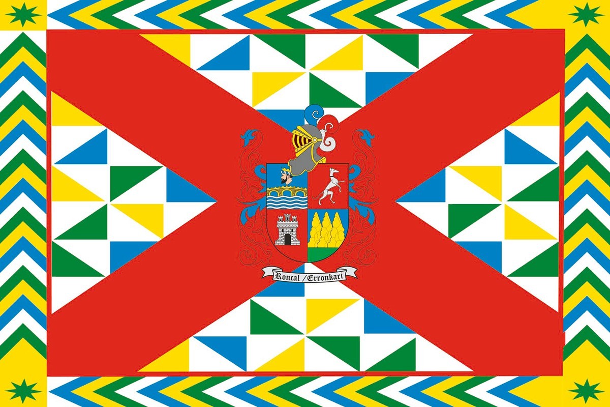 Bandera de mesa de Vidángoz Bandera de mesa de Vidángoz