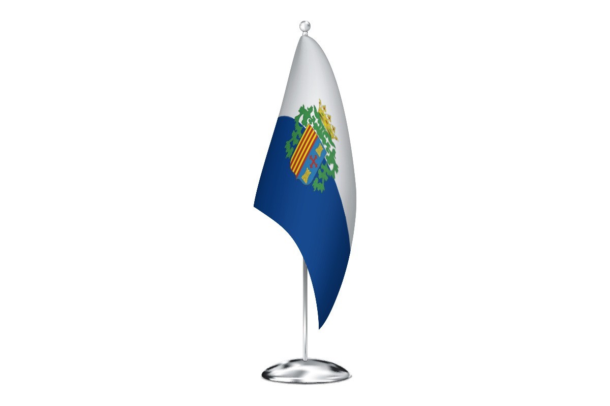 Bandera de despacho de Villanueva del Río Segura de alta calidad