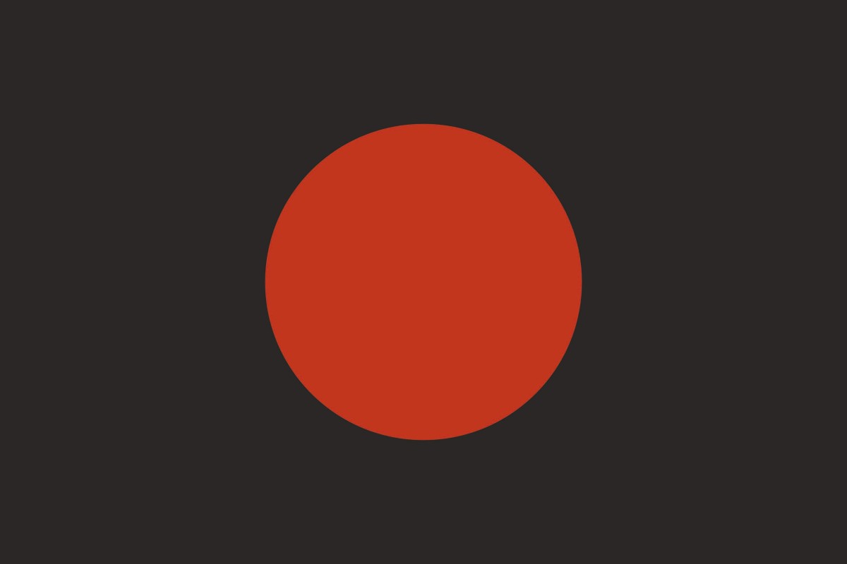 Bandera Negra con círculo rojo para carreras - vehículo con problemas Bandera Negra con círculo rojo para carreras - vehículo con problemas