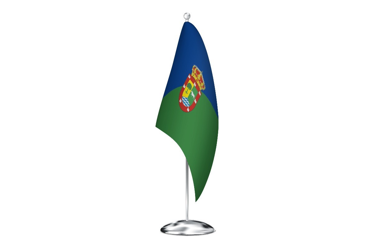 Bandera de despacho de Lozoyuela de alta calidad