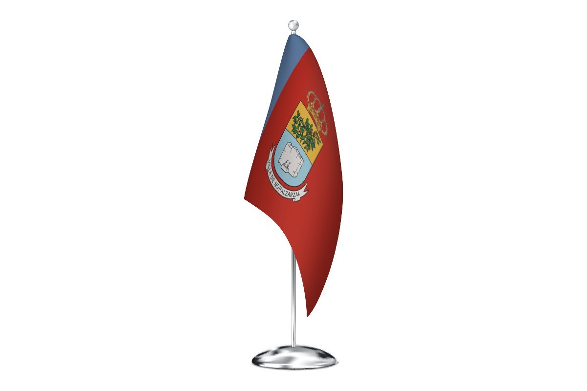 Bandera de despacho de Moralzarzal de alta calidad