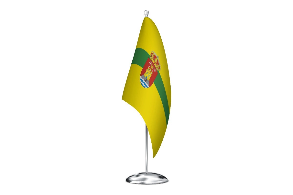 Bandera de despacho de Perales de Tajuña de alta calidad