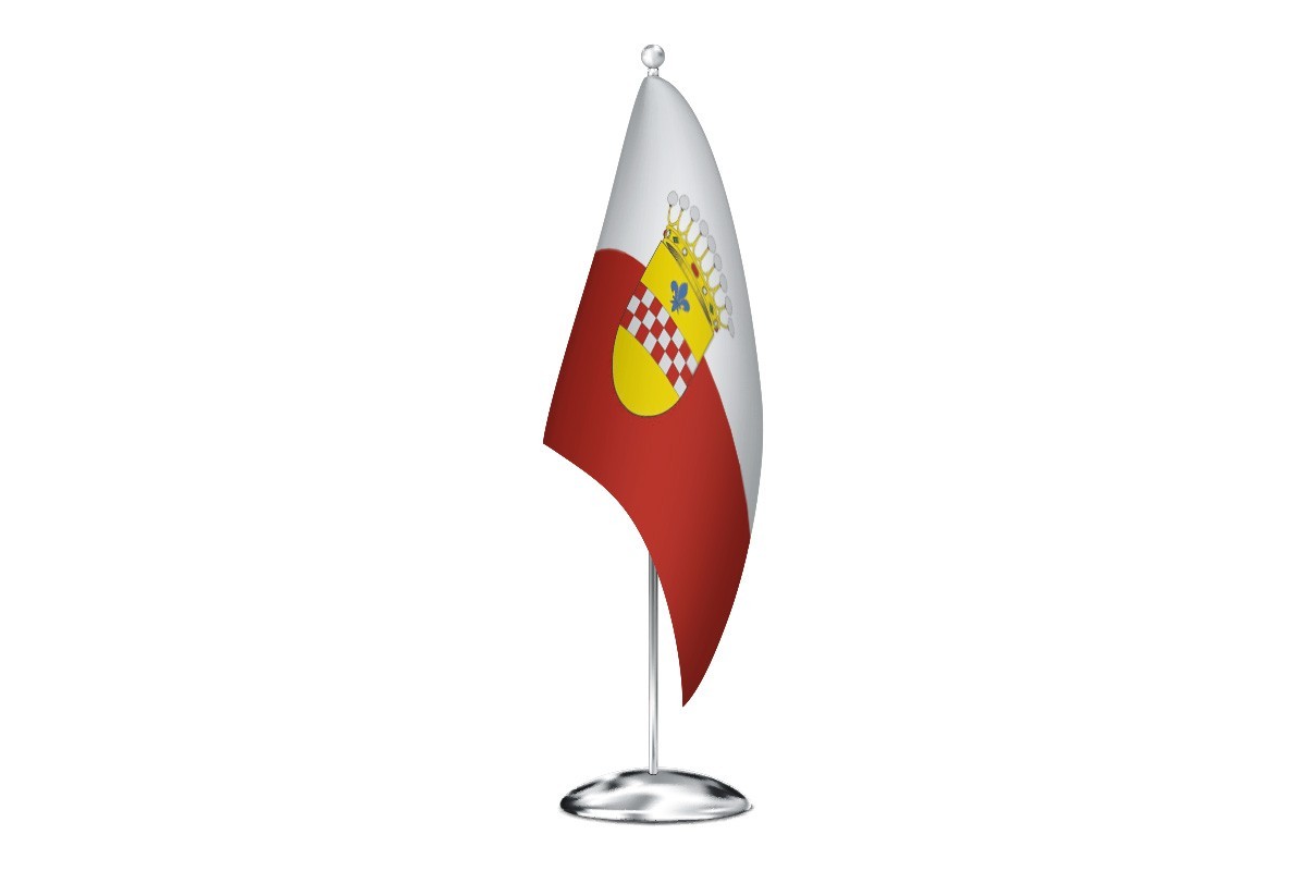 Bandera de despacho de Pezuela de las Torres de alta calidad