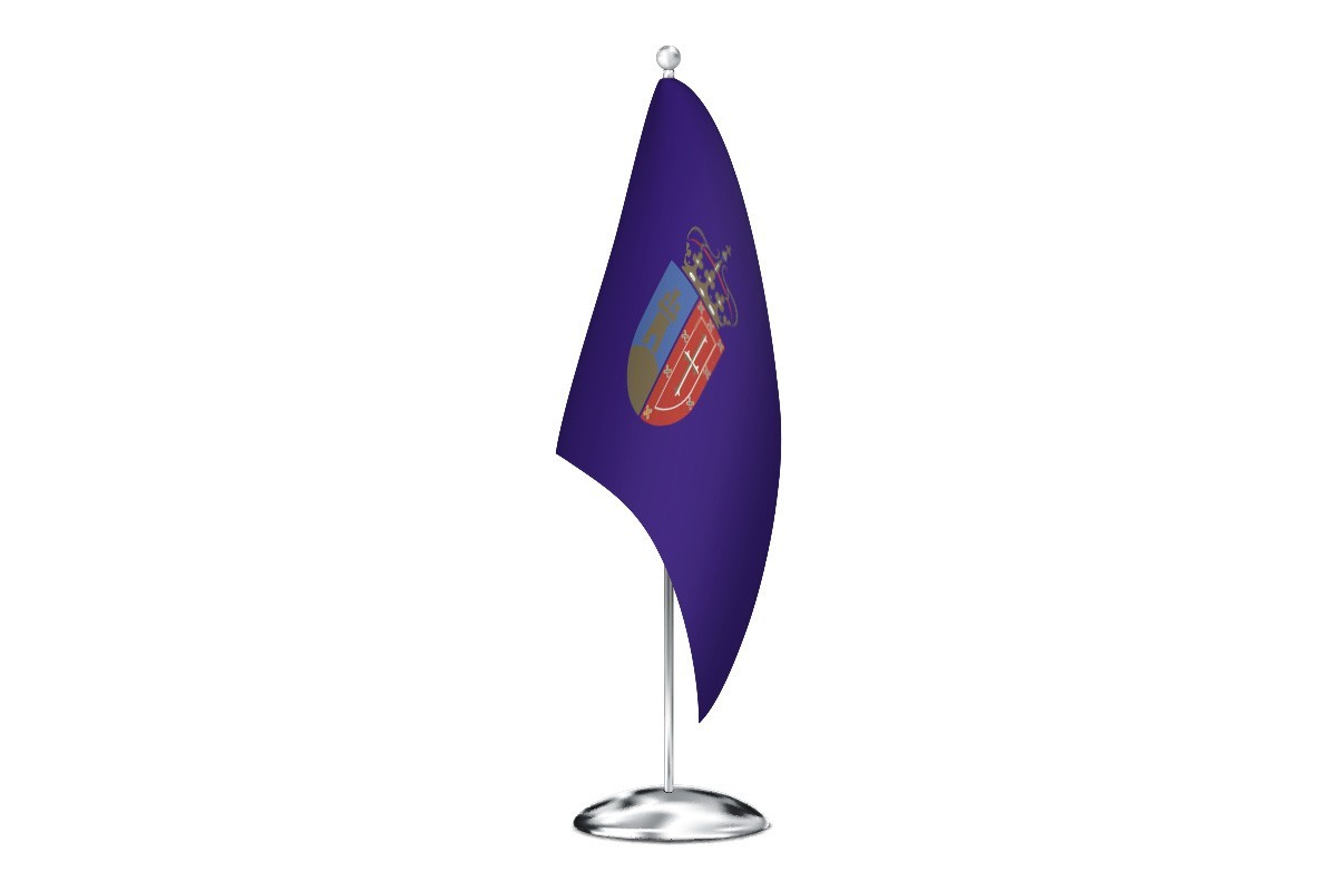 Bandera de despacho de Pozuelo de Alarcón de alta calidad