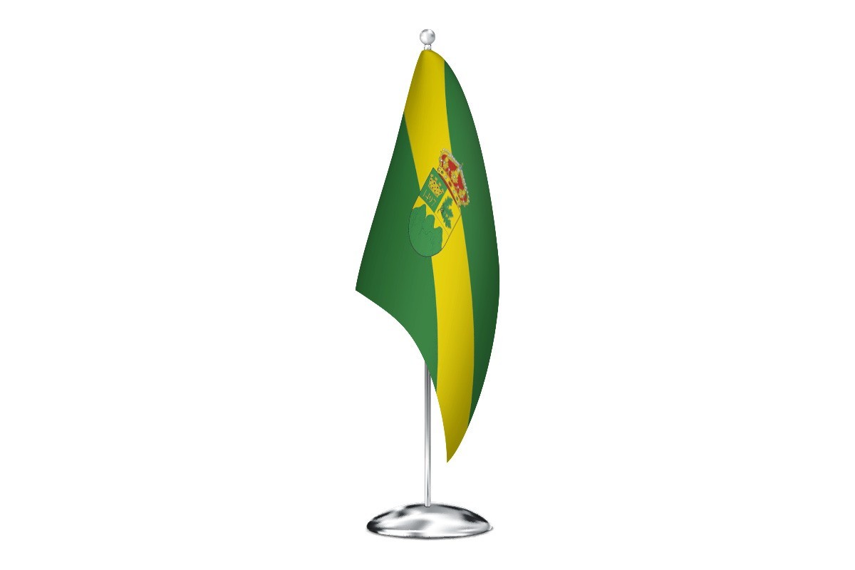 Bandera de despacho de Puebla de la Sierra de alta calidad