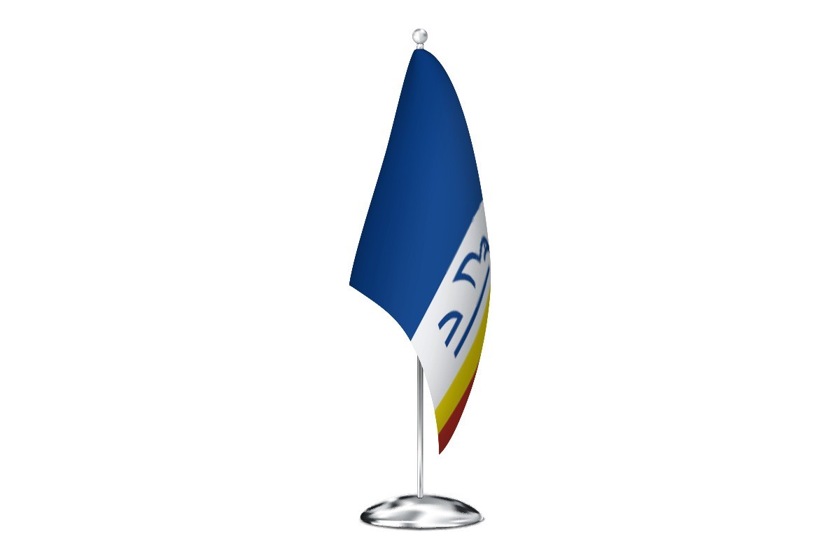 Bandera de despacho de Rozas de Madrid de alta calidad