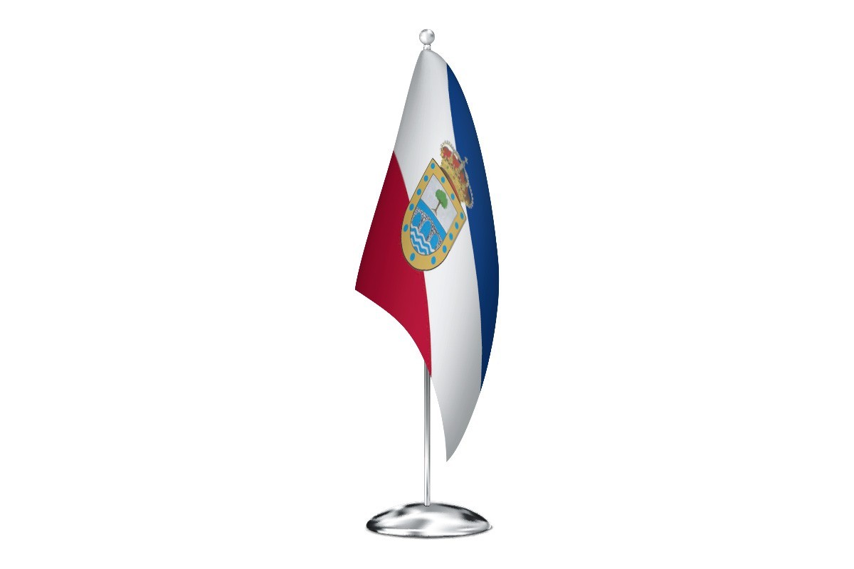 Bandera de despacho de Valdemaqueda de alta calidad