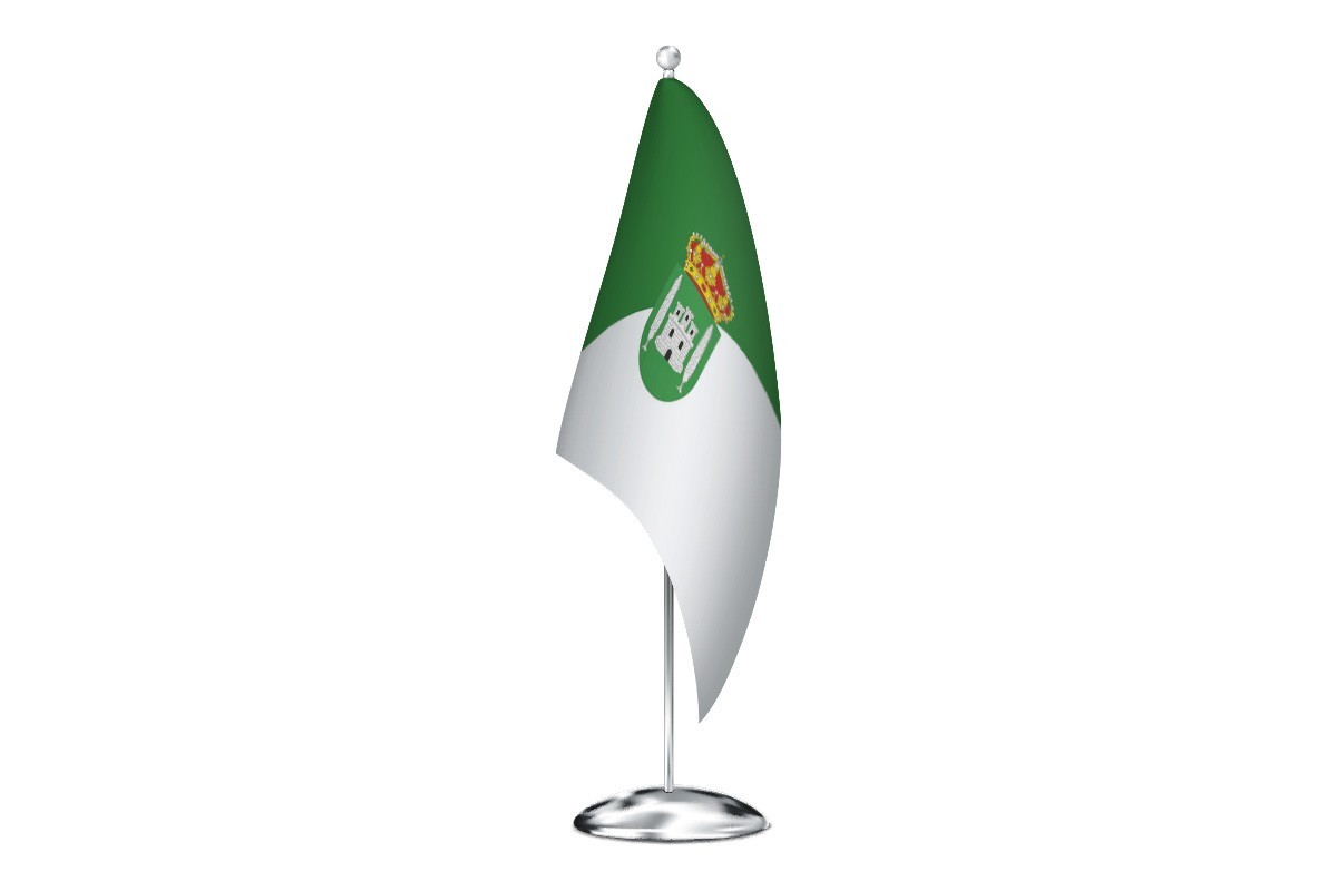 Bandera de despacho de Valverde de Alcalá de alta calidad