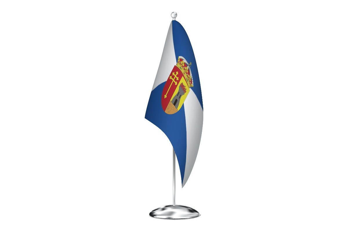 Bandera de despacho de Velilla de San Antonio de alta calidad