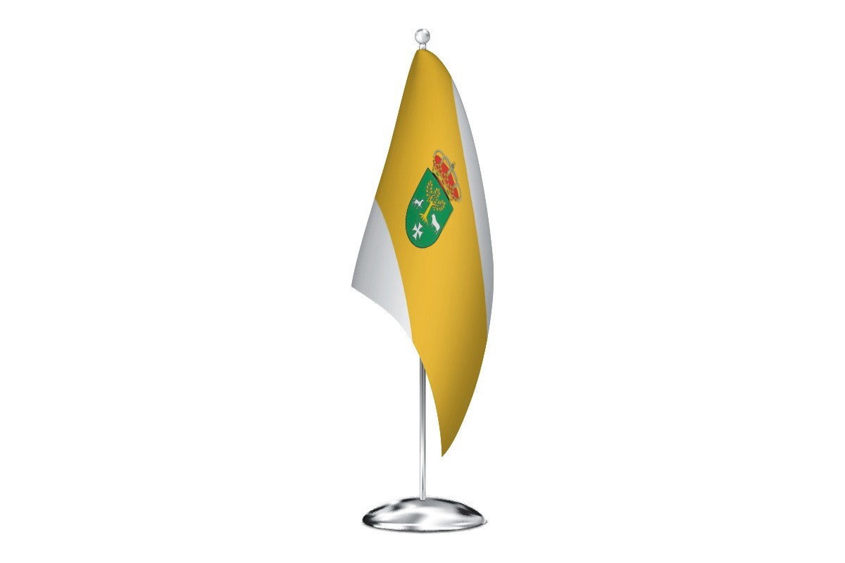 Bandera de despacho de Villaverde de Rioja de alta calidad