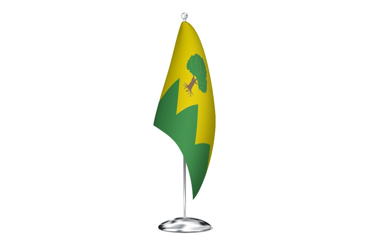 Bandera de despacho de Folgoso do Courel de alta calidad