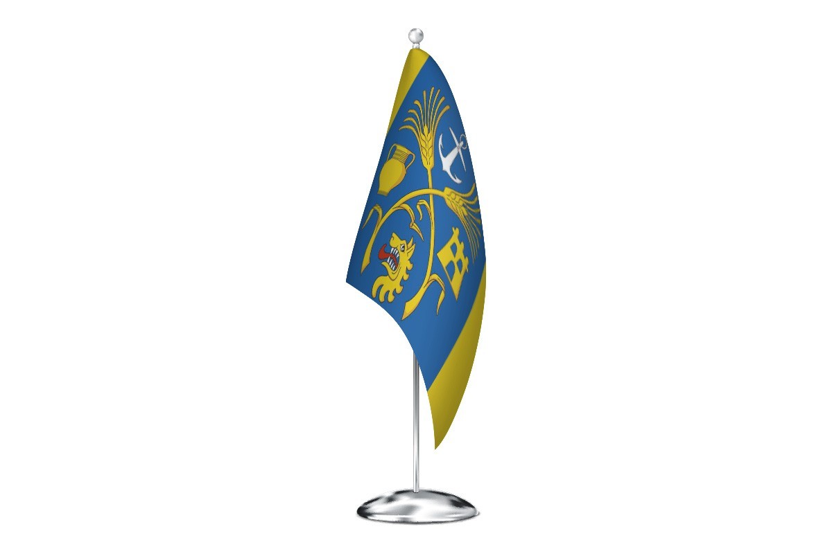 Bandera de despacho de Malpica de Bergantiños de alta calidad
