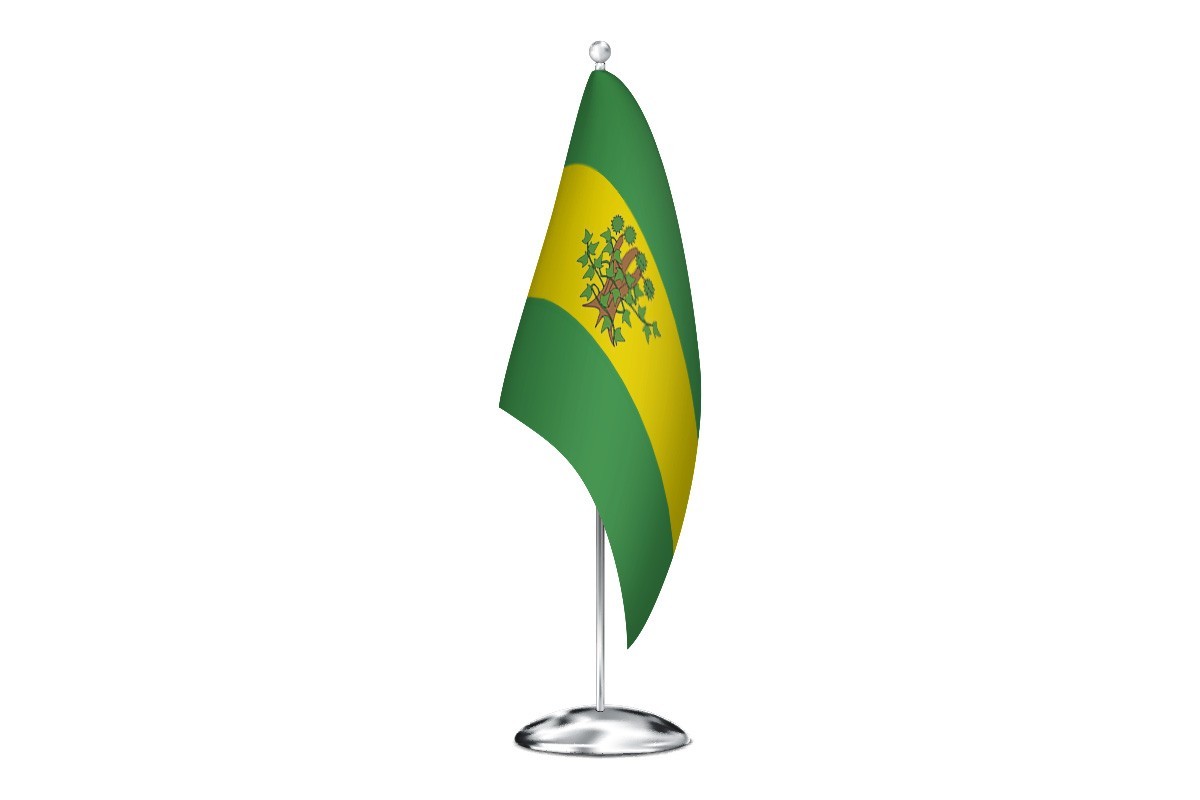 Bandera de despacho de Oroso de alta calidad