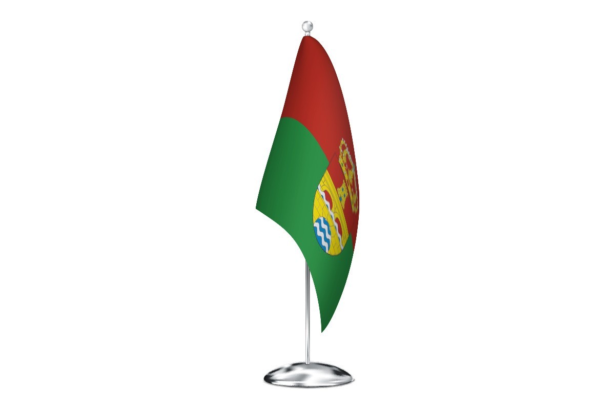 Bandera de despacho de Pontes de García Rodríguez de alta calidad
