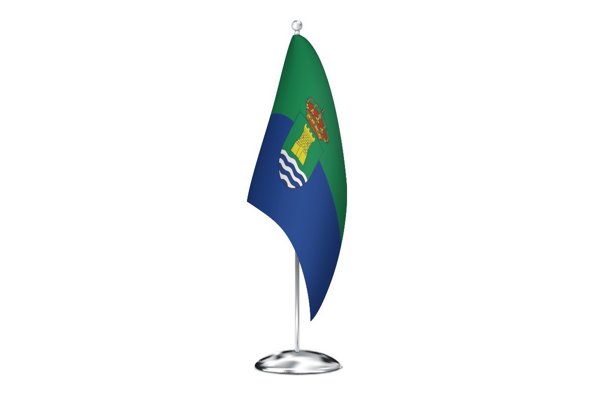 Bandera de despacho de Campoo de Yuso de alta calidad
