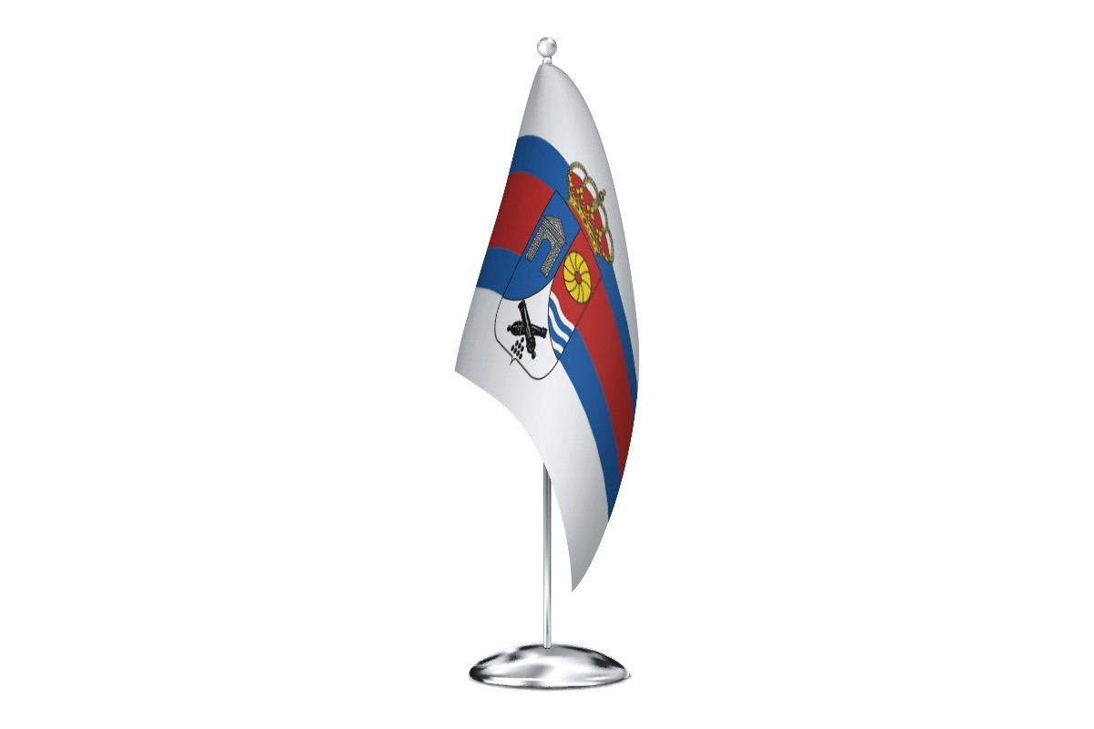 Bandera de despacho de Riotuerto de alta calidad