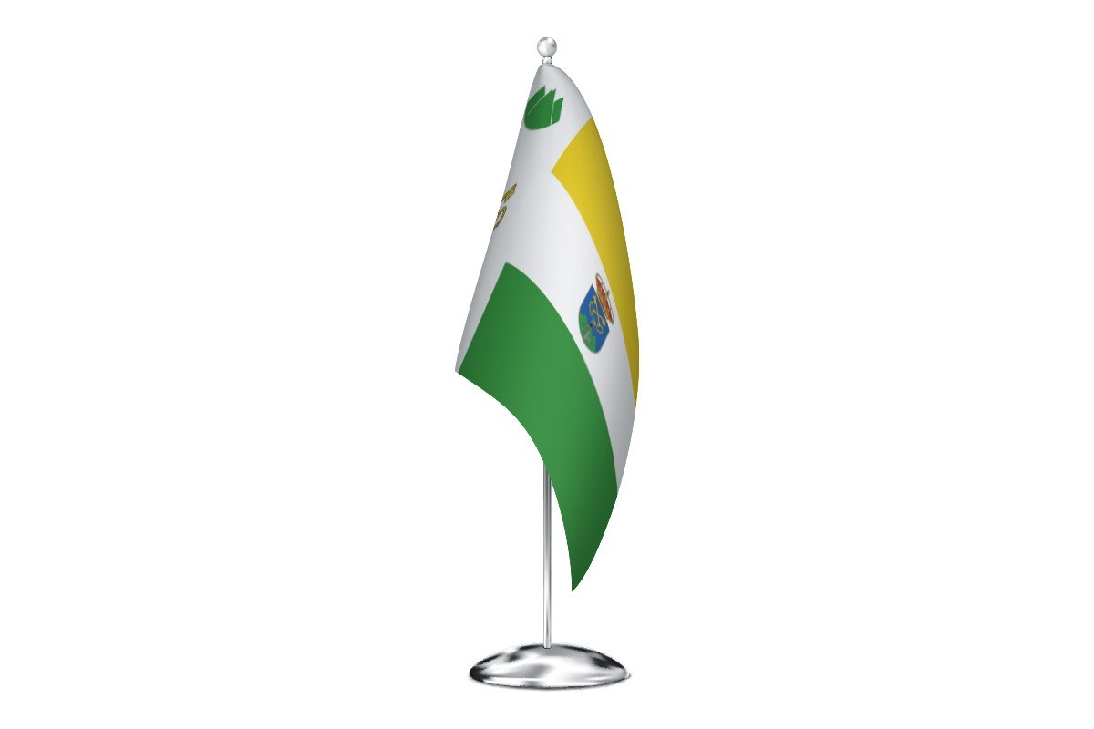Bandera de despacho de San Pedro del Romeral de alta calidad