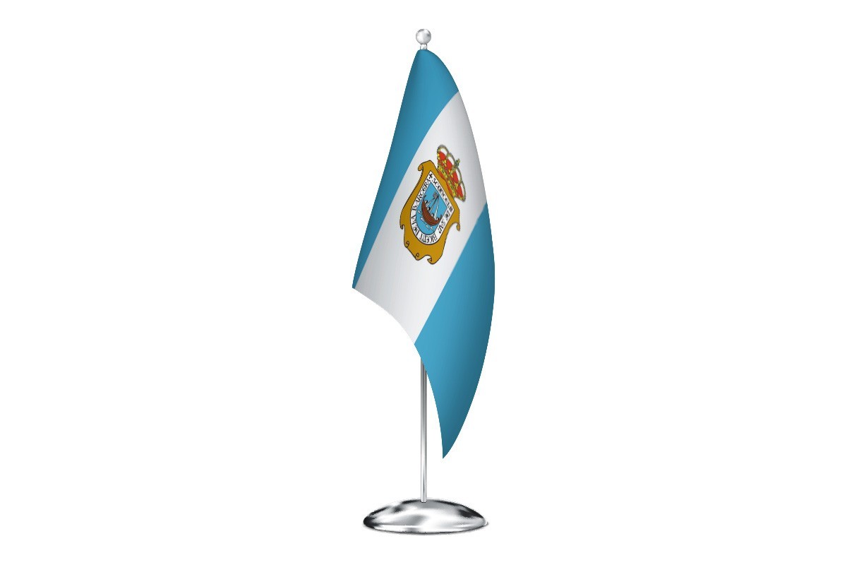 Bandera de despacho de San Vicente de la Barquera de alta calidad