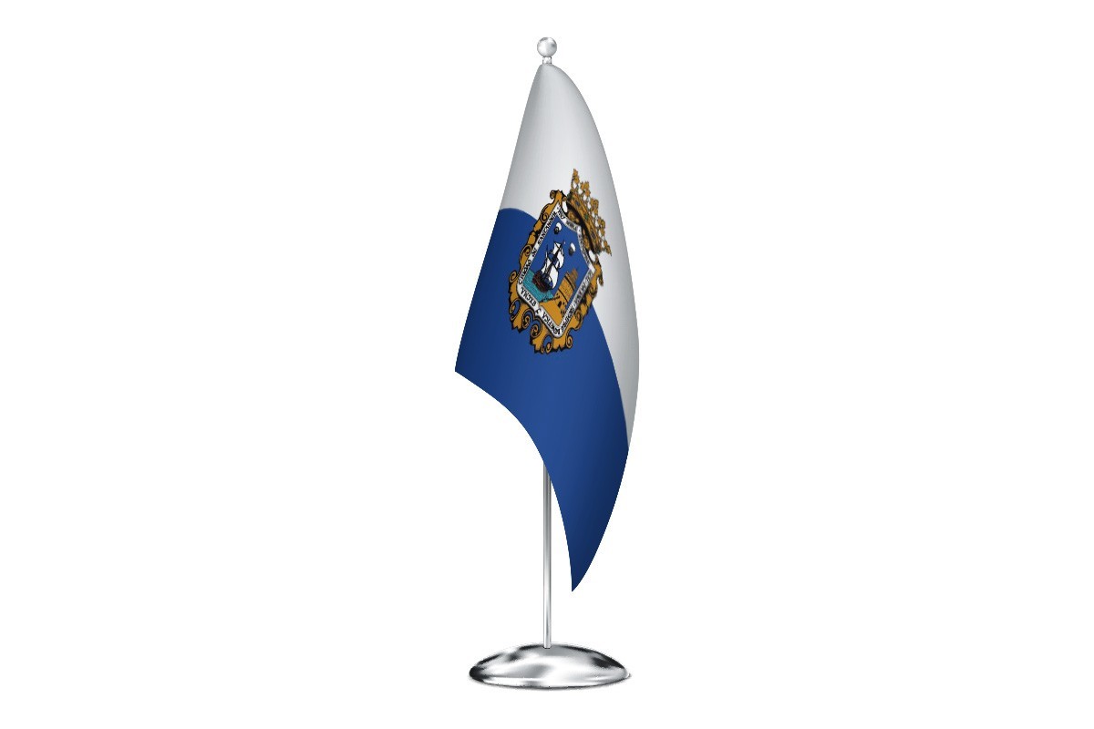 Bandera de despacho de Santander de alta calidad