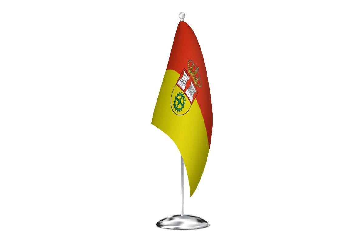 Bandera de despacho de Vega de Liébana de alta calidad