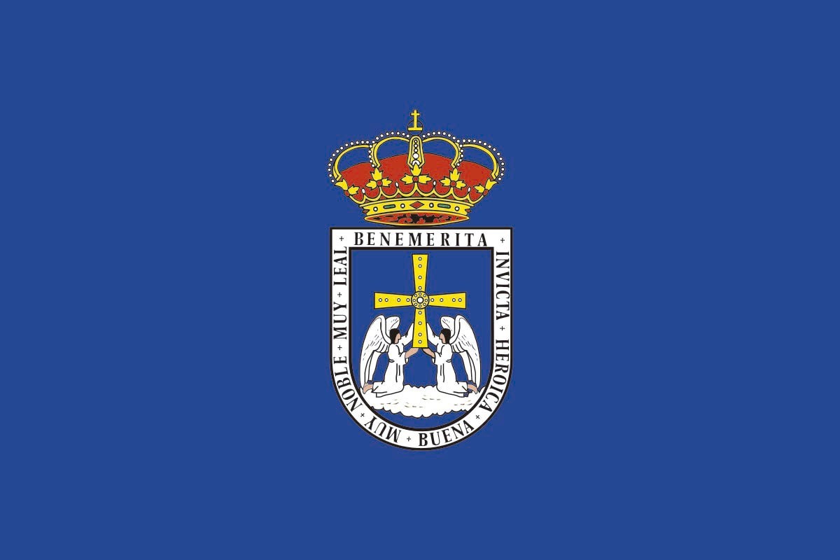 Bandera de Oviedo de alta calidad para exterior Bandera de Oviedo de alta calidad para exterior