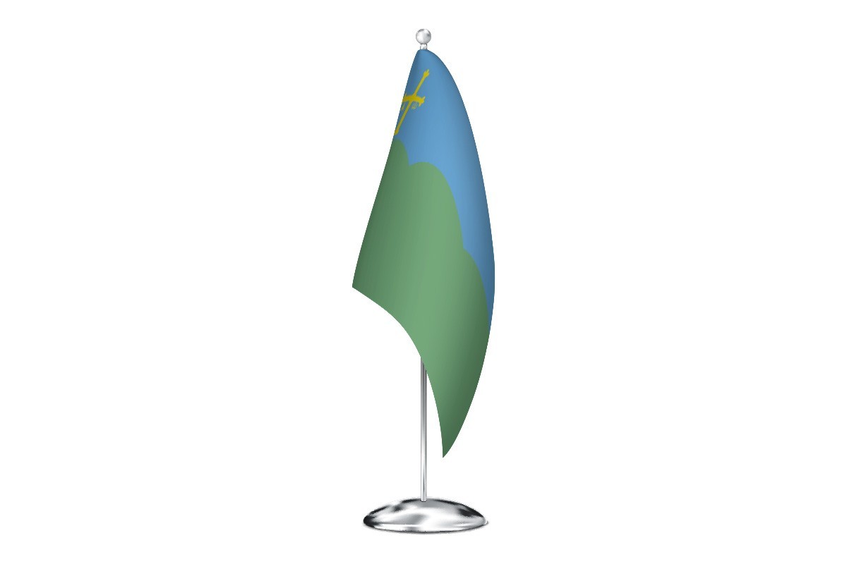 Bandera de despacho de San Martín de Oscos de alta calidad