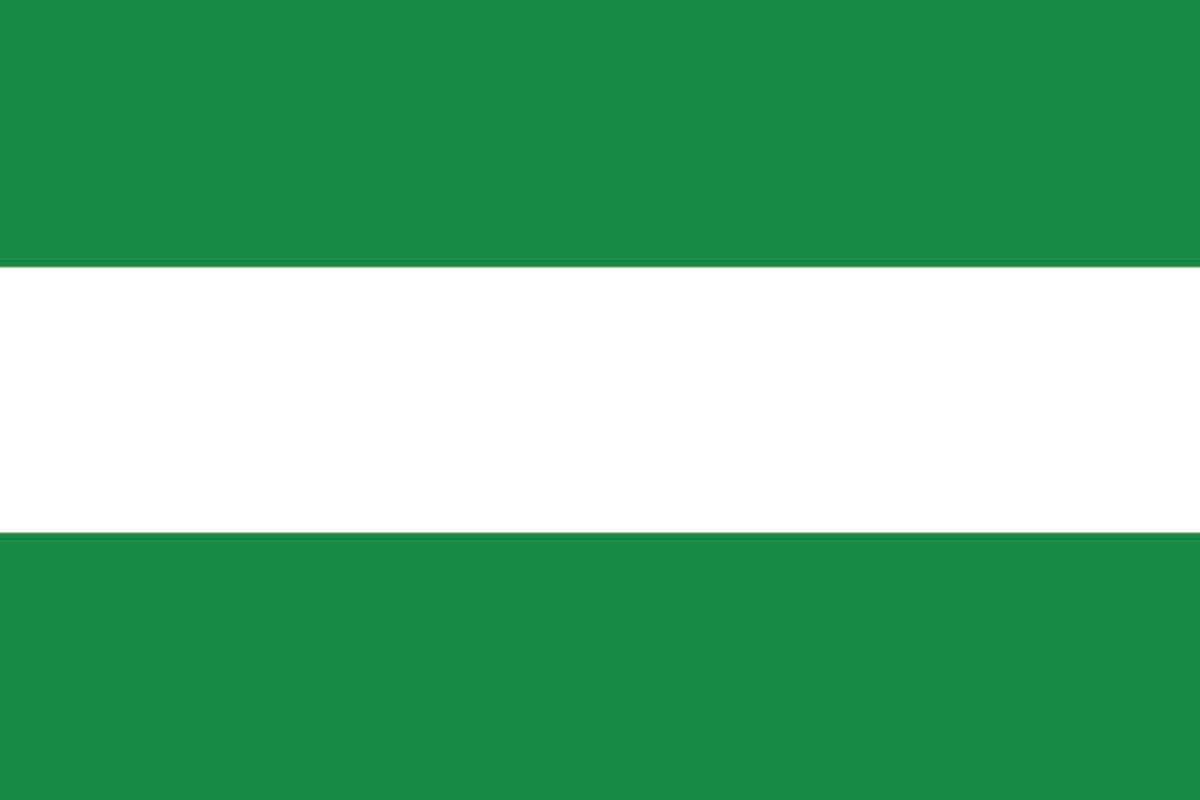 Bandera de Andalucia sin escudo de alta calidad para exterior Bandera de Andalucia sin escudo de alta calidad para exterior