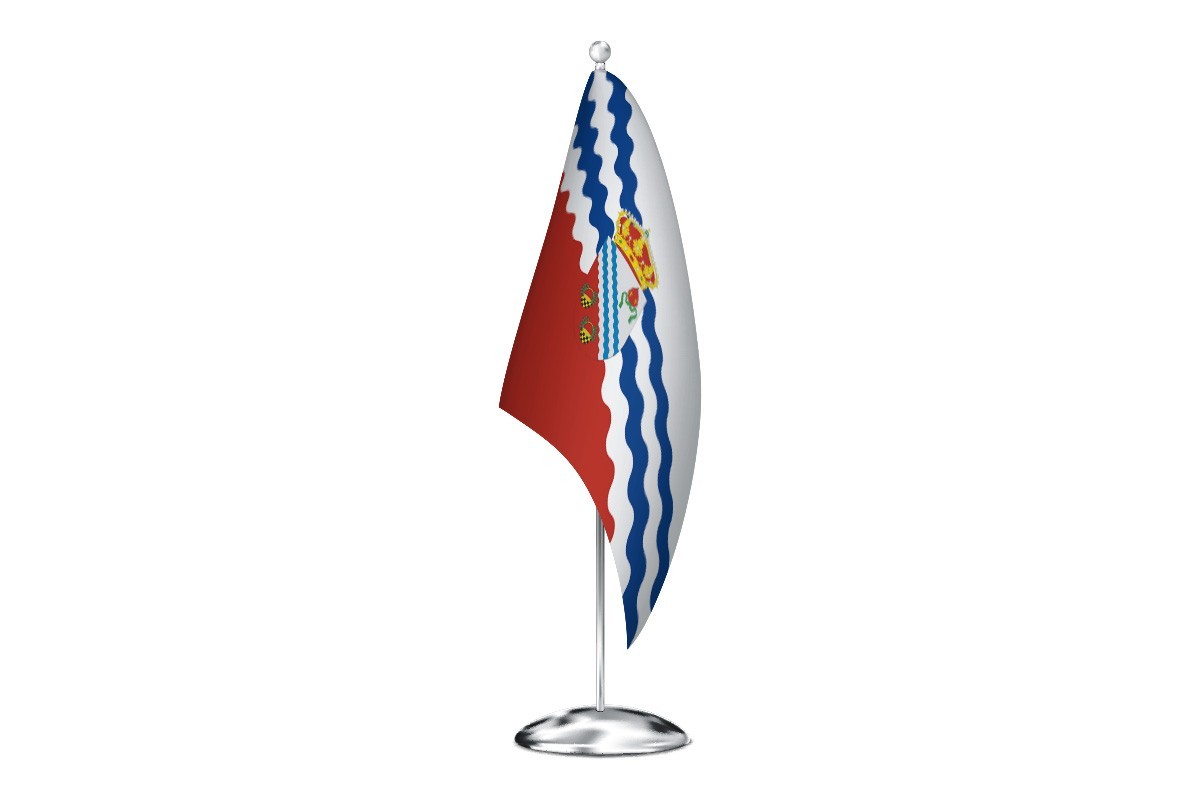 Bandera de despacho de Aldehuela de Jerte de alta calidad
