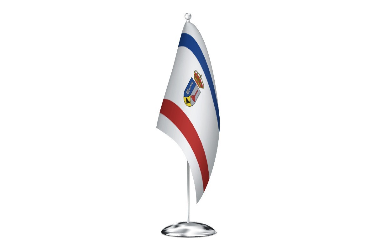 Bandera de despacho de Fuenlabrada de los Montes de alta calidad
