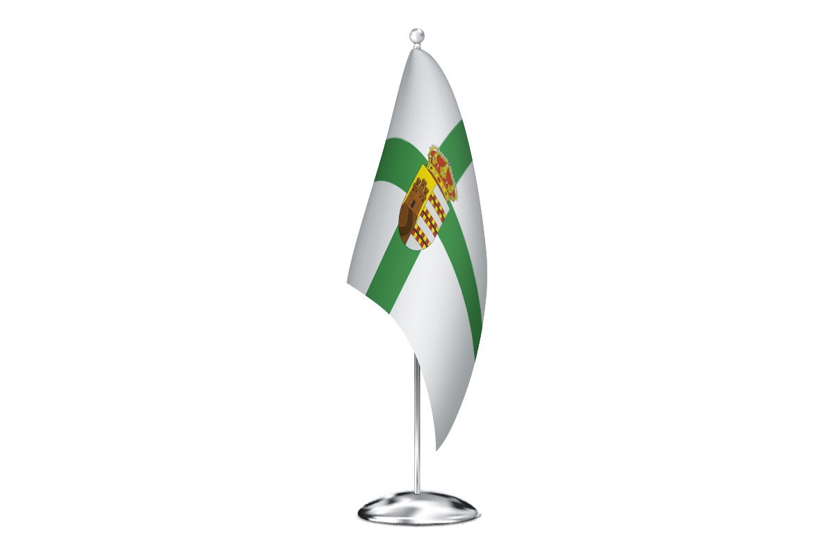 Bandera de despacho de Herrera del Duque de alta calidad